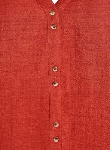 Zizzi Blouses Hemdbluse Große Größen 42-60 V-Ausschnitt