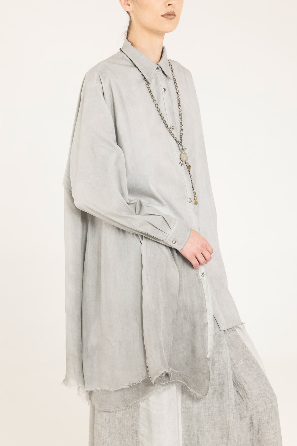 Sanctamuerte Camicie Camicia Hemd Popeline-Seide