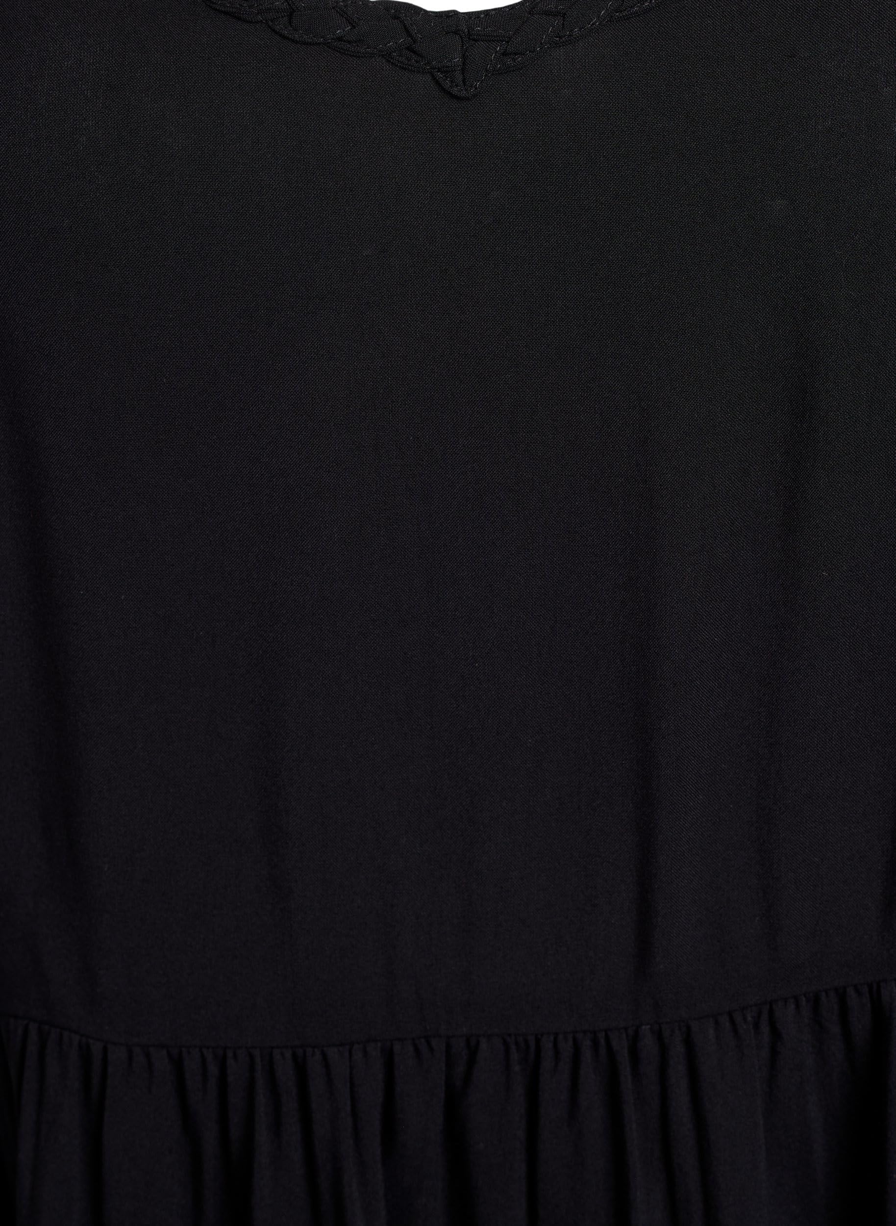 Zizzi Dresses Trägerkleid Midi Viskose Print V-Ausschnitt 42-60