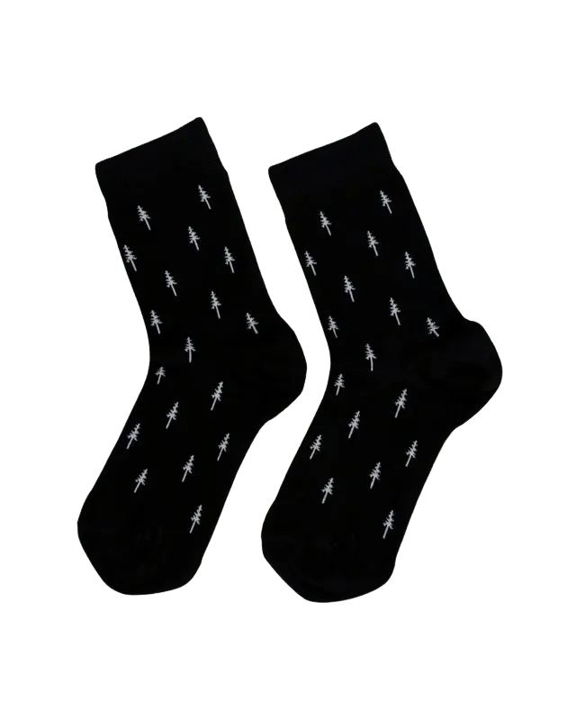 NIKIN TreeSocks Standard Allover Socken Schwarz Bambus