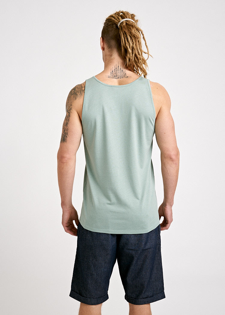 Wijld Tank Top Herren Green Bay Grün Brusttasche