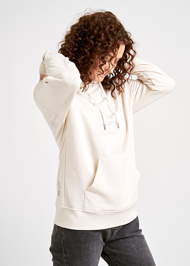 Wijld Hoodie Damen Kapuzenpulli Crème Brûlée Lyocell