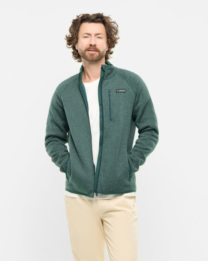 NIKIN TreeJacket Knitted Fleece Jacke Juniper Recycelt