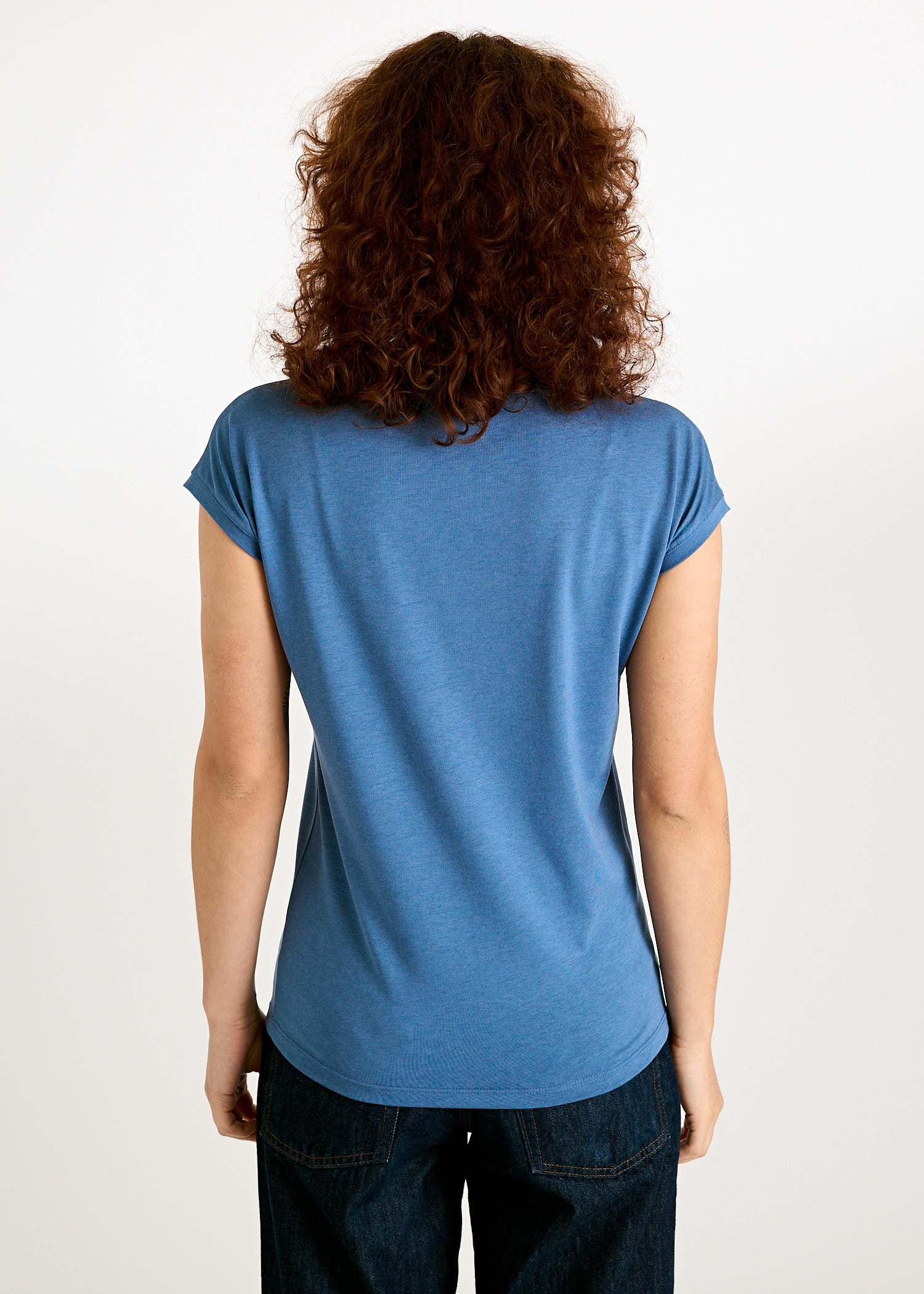 Wijld Elena Bijout Blue Damen T-Shirt lockerer Schnitt