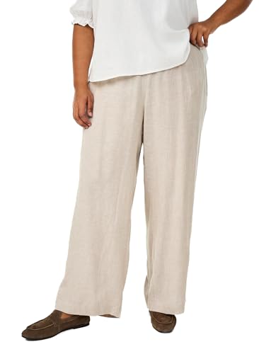 Zizzi Trousers Leinen Hose Viskose Große Größen 42-44