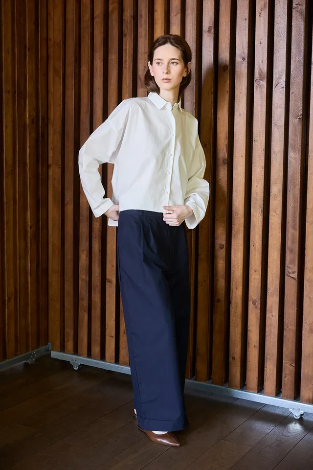 Christiane Strobel MARICO Bundfaltenhose Bio-Baumwolle