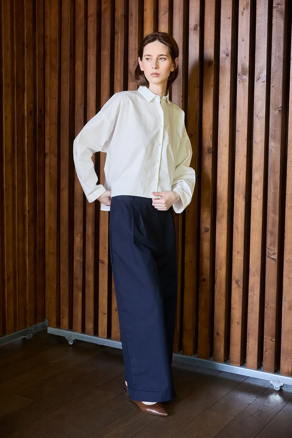 Christiane Strobel MARICO Bundfaltenhose Bio-Baumwolle