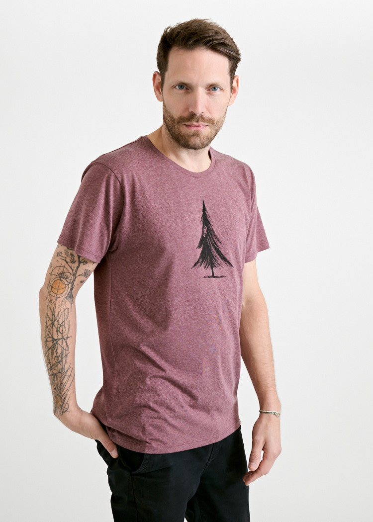 Wijld Woodshirt Alex T-Shirt Brushed Tree Rot Print