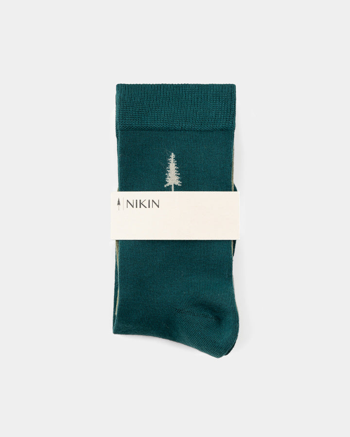 NIKIN TreeSocks Standard Socken 2er Pickle-Teal Tencel