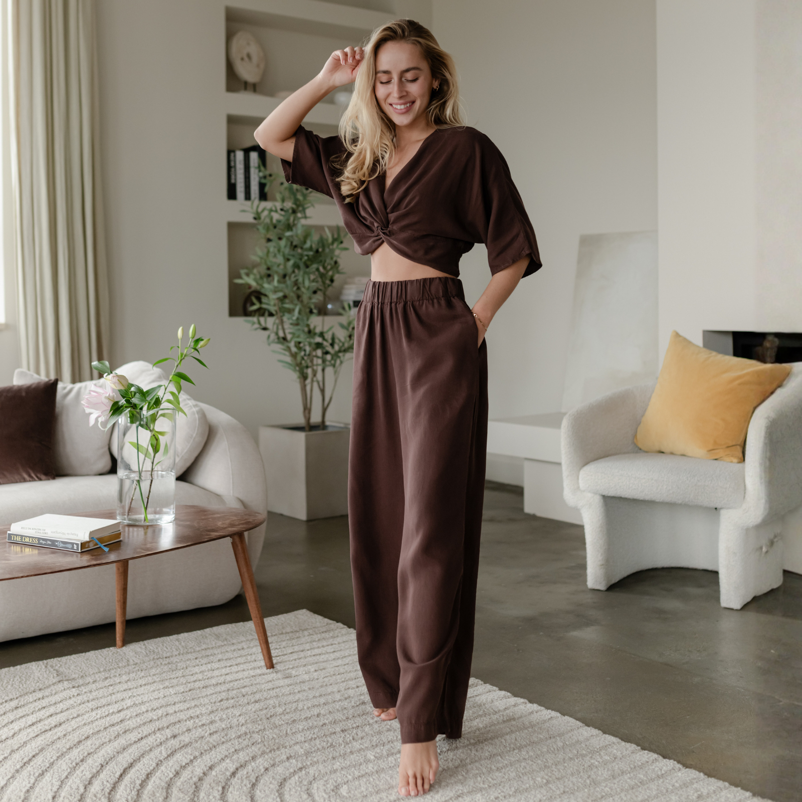 Nordlicht Merit Crop Top Tencel Salbei XS/S