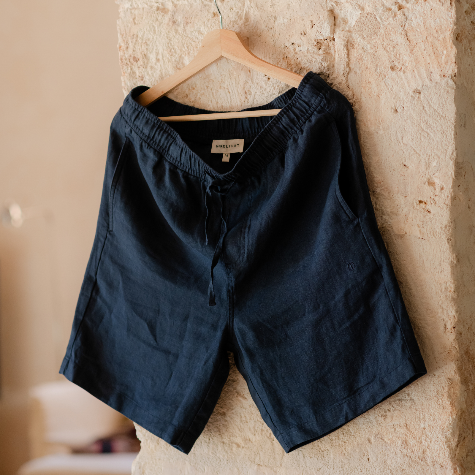 NORDLICHT Nils Leinen Shorts Herren Blau