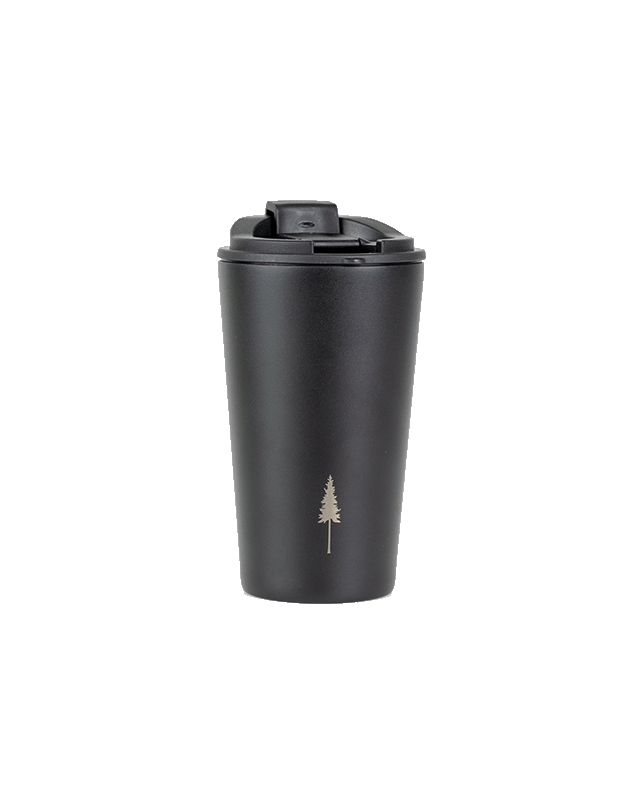 NIKIN TreeMug ToGo Thermobecher Schwarz 350ml Doppelwand