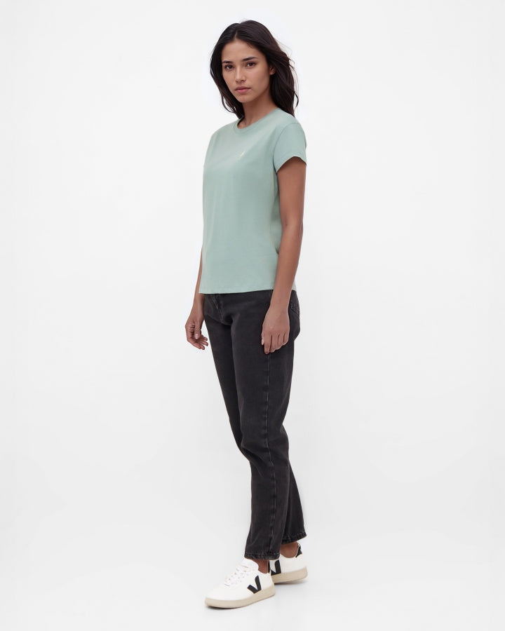 NIKIN TreeShirt Women T-Shirt Turquoise Bio-Baumwolle