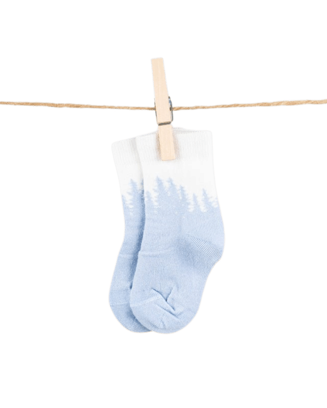 NIKIN TreeSocks Kids Forest Socken Light Blue Bambus