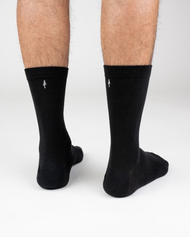NIKIN TreeSocks Standard Plain Socken Schwarz 36-40 Bambus