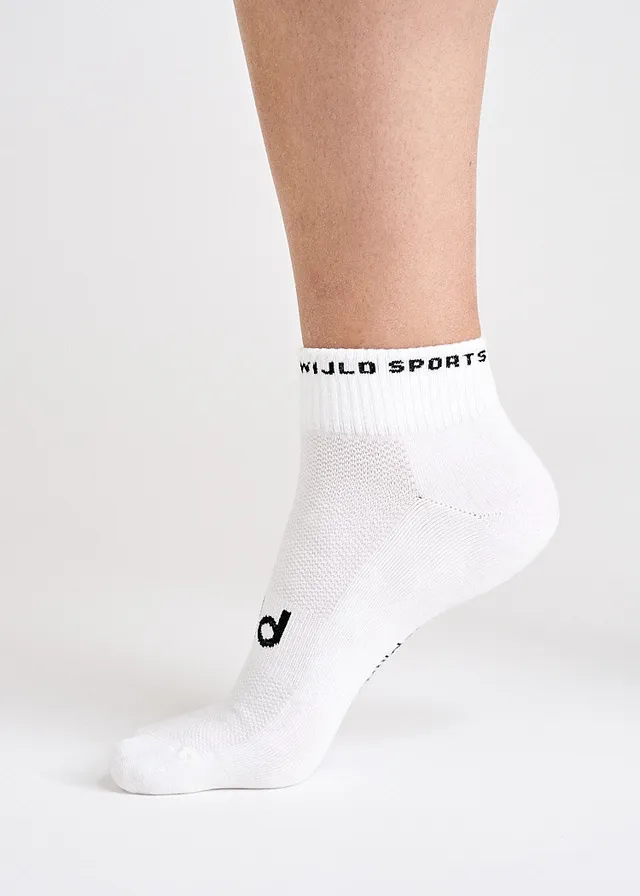 Wijld Socks Woodsocks Sportsocken Halbhoch Bright White