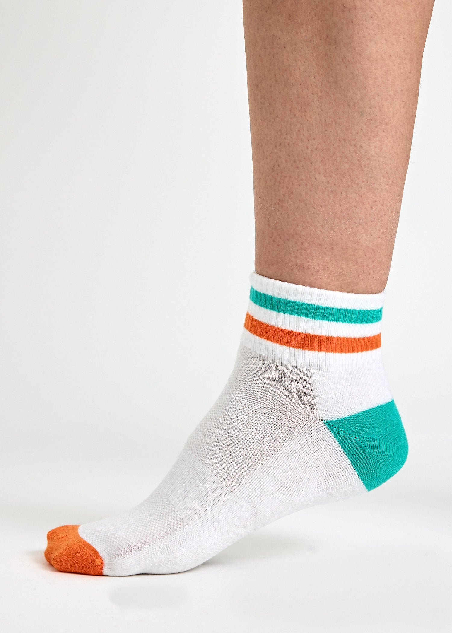 Wijld Woodsocks Sportsocken Orange Turquise Lyocell