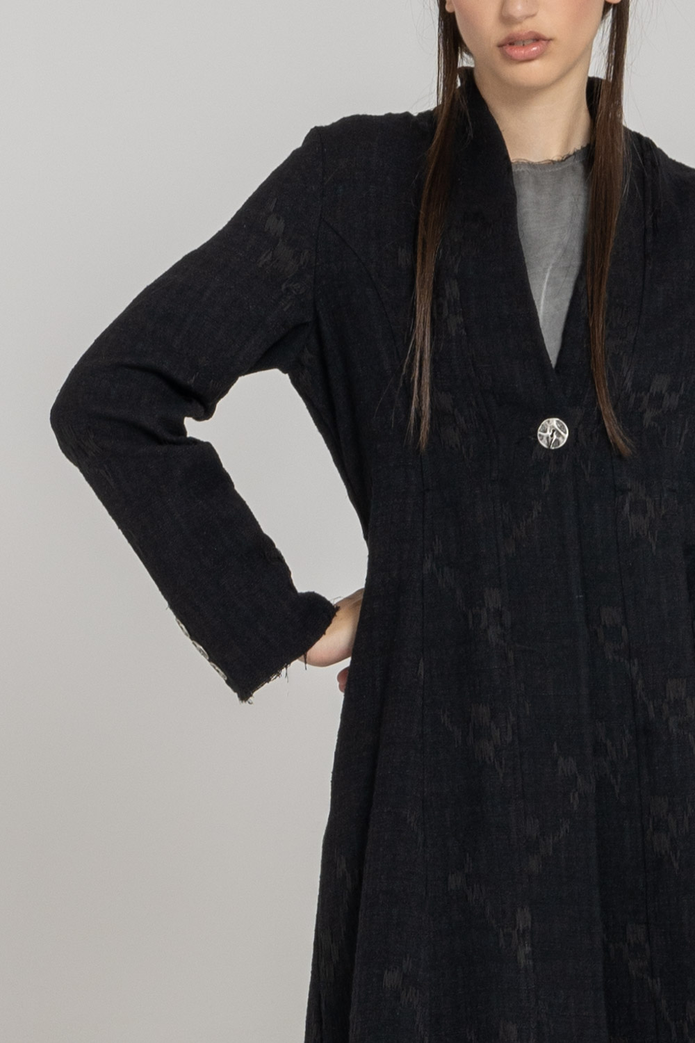 Sanctamuerte Capispalla Blazer Lungo Longblazer Baumwolle