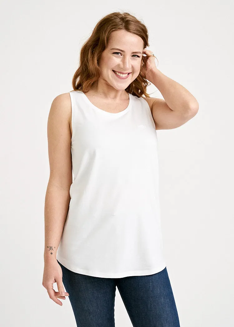 Wijld Sleeveless Top Damen Bright White Gr.S Lyocell