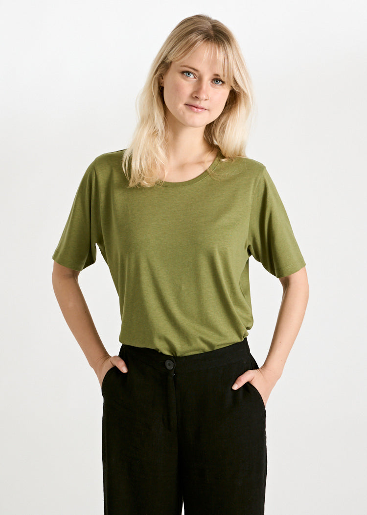 Wijld WoodShirt Tilda Sphagnum Damen Shirt Slim