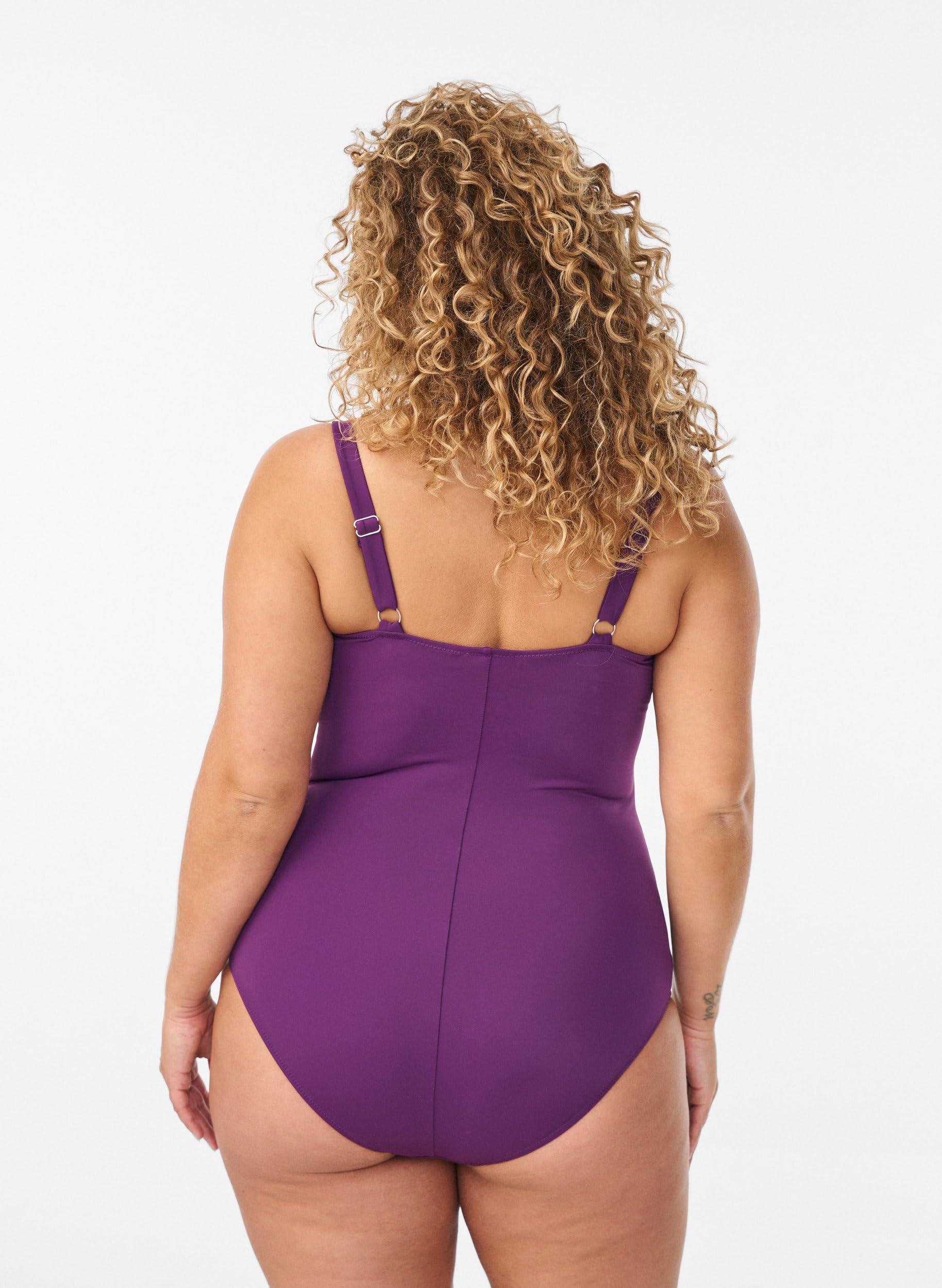 Zizzi Swim Badeanzug Große Größen Gesteppt mit Körbchen