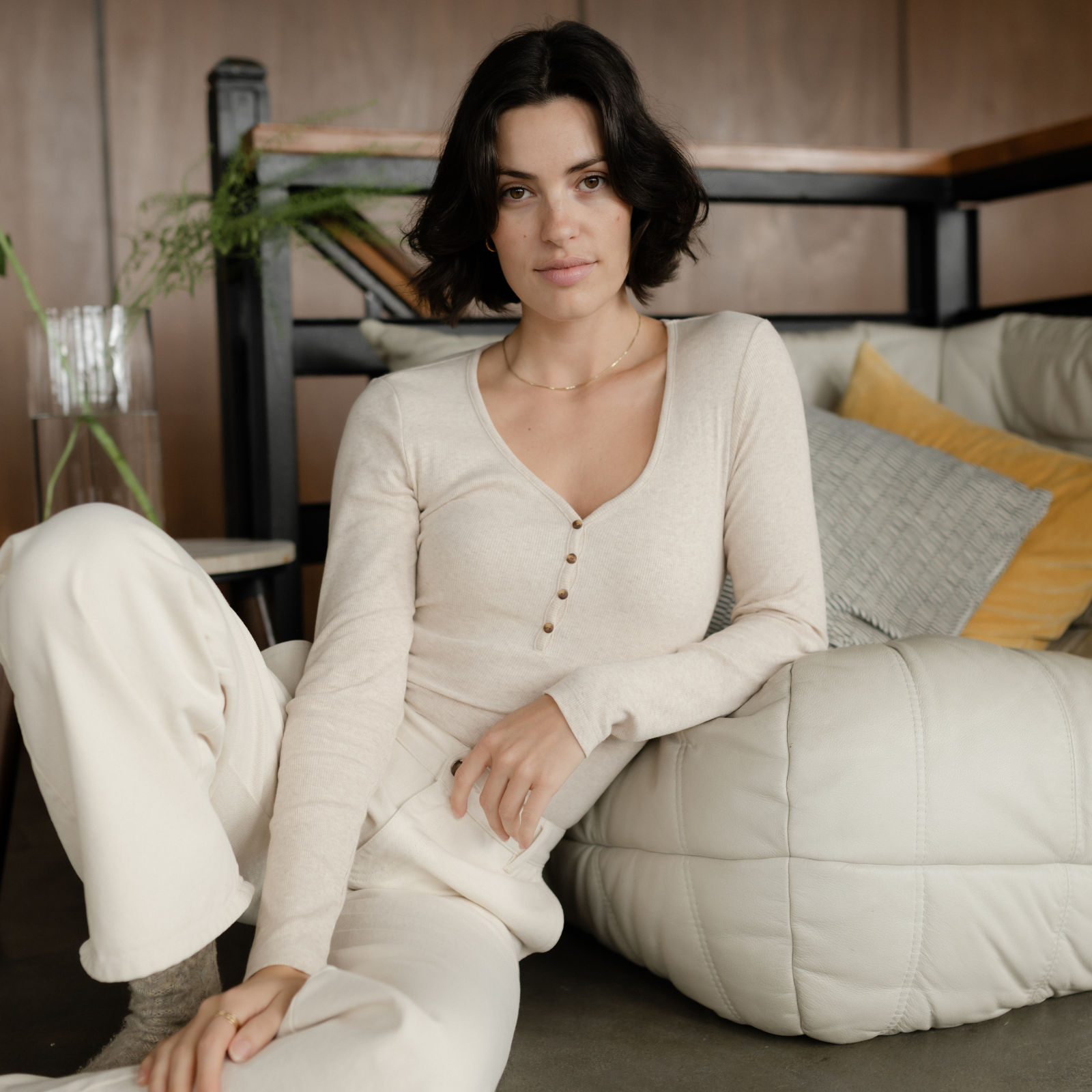 NORDLICHT Hedda Rippshirt Langarm Bio-Baumwolle