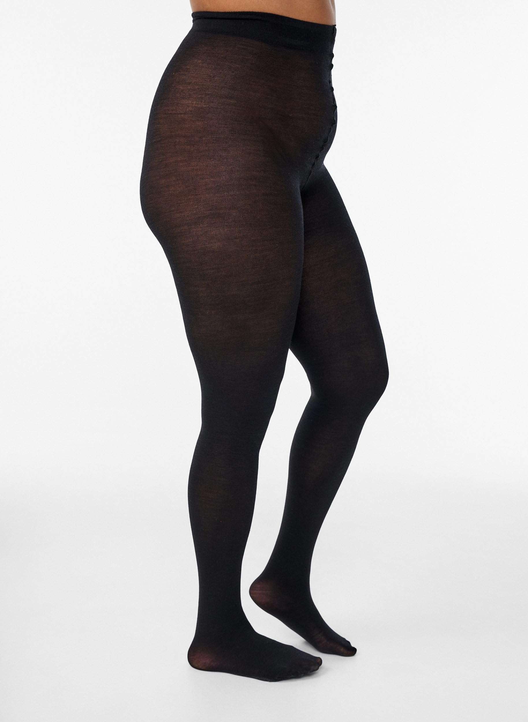 Zizzi Basics Wollstrumpfhose Große Größen 60% Wolle