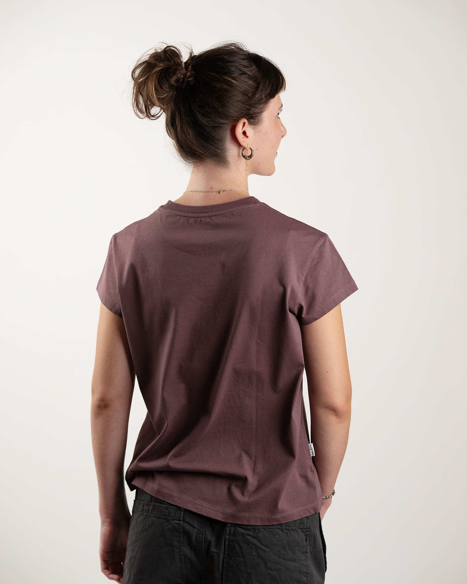 NIKIN TreeShirt Women T-Shirt Cocoa Braun Bio-Baumwolle GOTS
