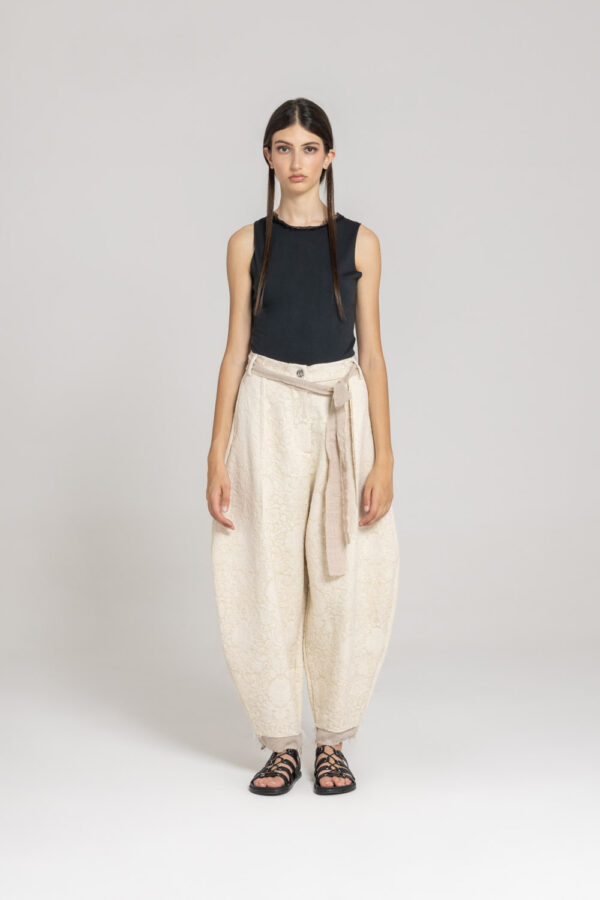 Sanctamuerte Pantaloni Hose Over Baumwolle Weit