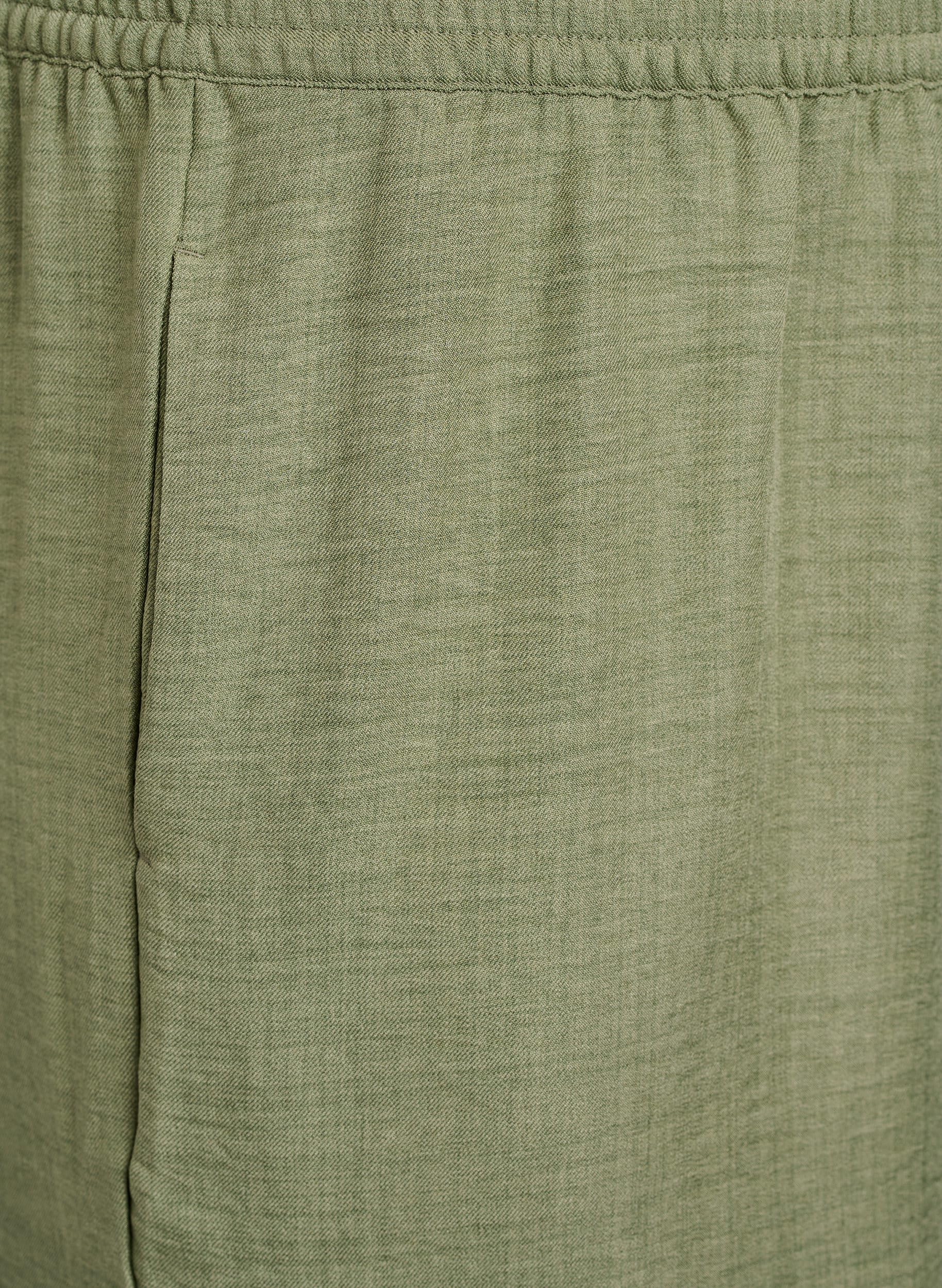 Zizzi Trousers Hose Große Größen Weit Oil Green Schwarz
