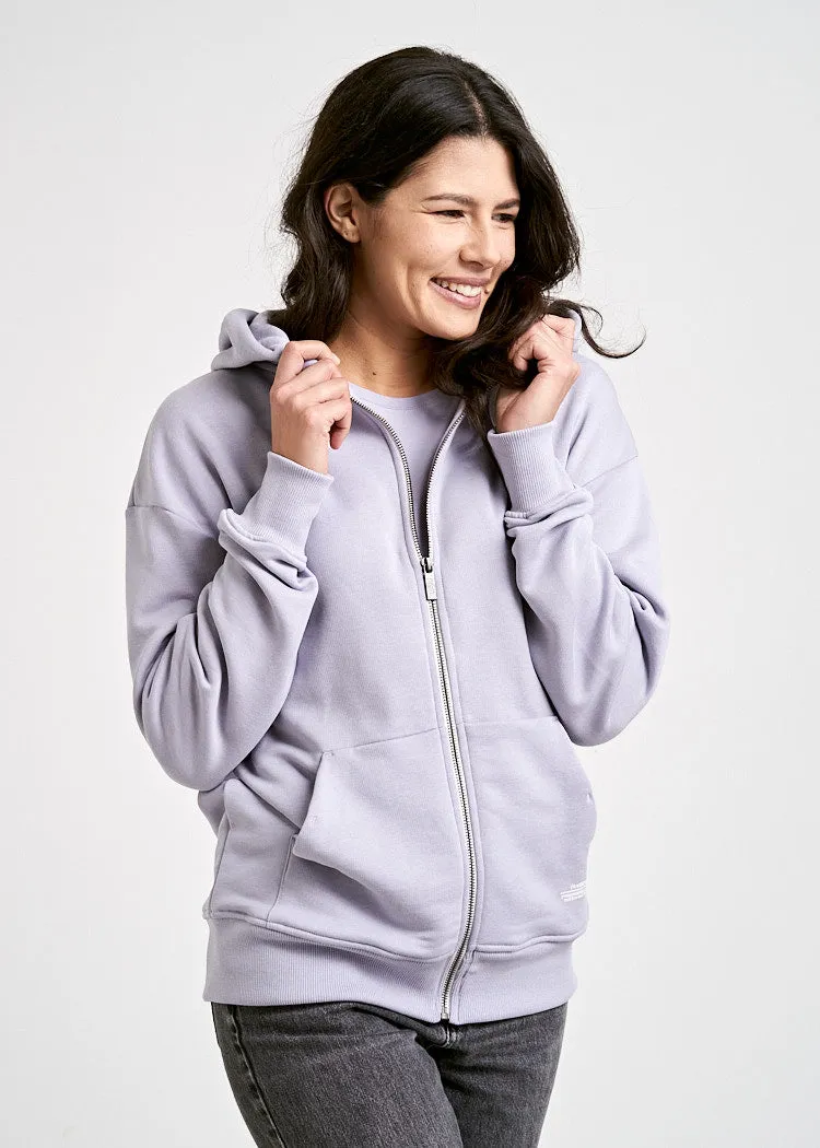 Wijld Sweatjacke Damen Lavender Aura Bio-Baumwolle