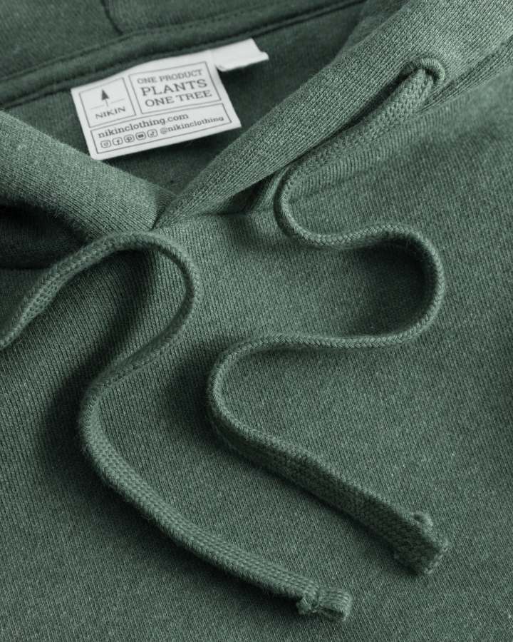 NIKIN TreeHoodie Hoodie Olive Mel Bio-Baumwolle