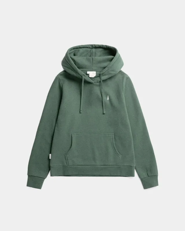 NIKIN TreeHoodie Women Olive Mel Hoodie Bio-Baumwolle