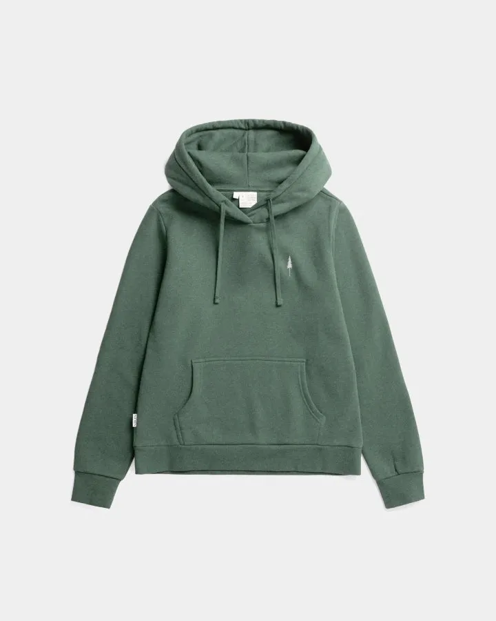 NIKIN TreeHoodie Women Olive Mel Hoodie Bio-Baumwolle