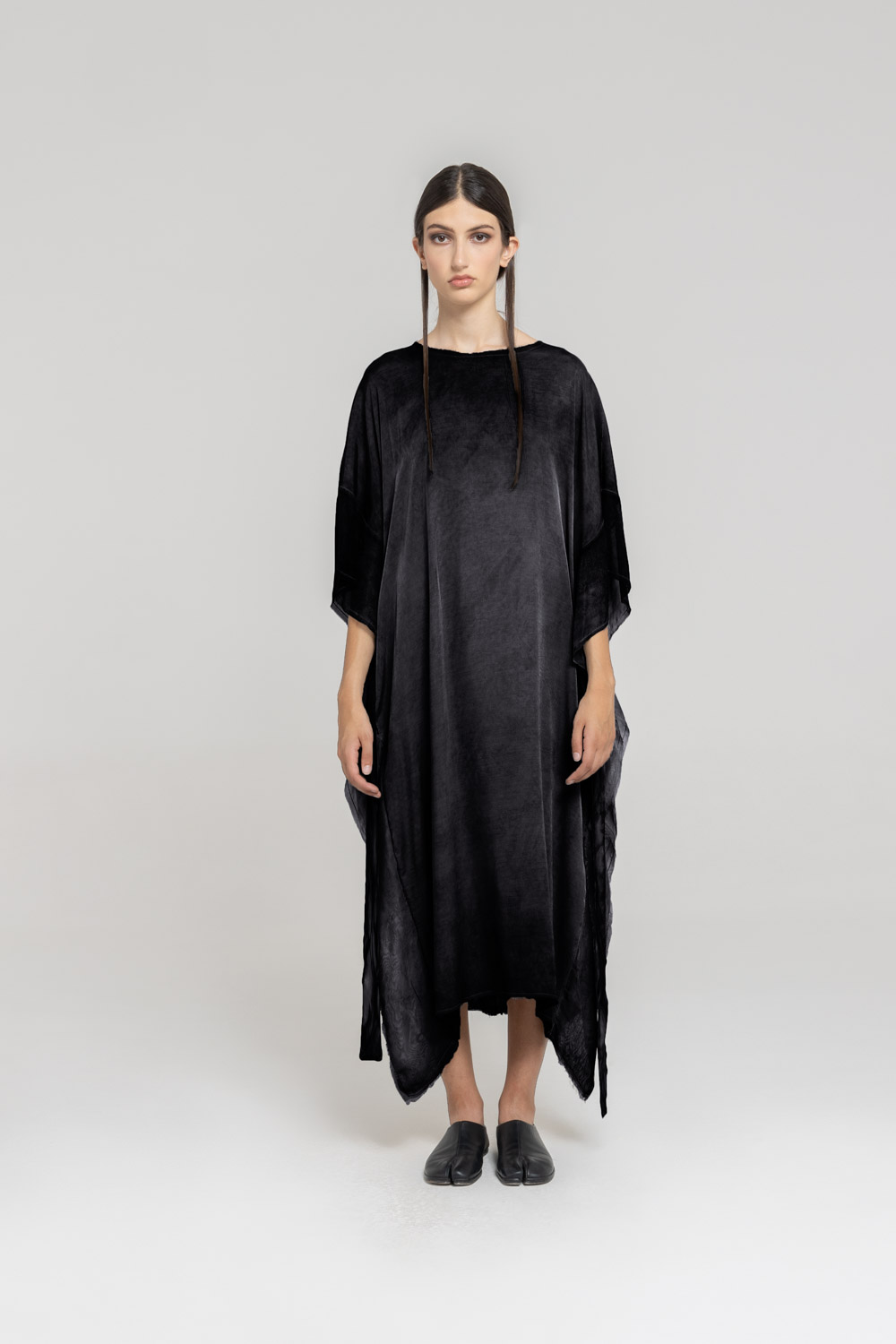 Sanctamuerte Abiti Abito Lungo Maxikleid Viskose-Seide Kimono