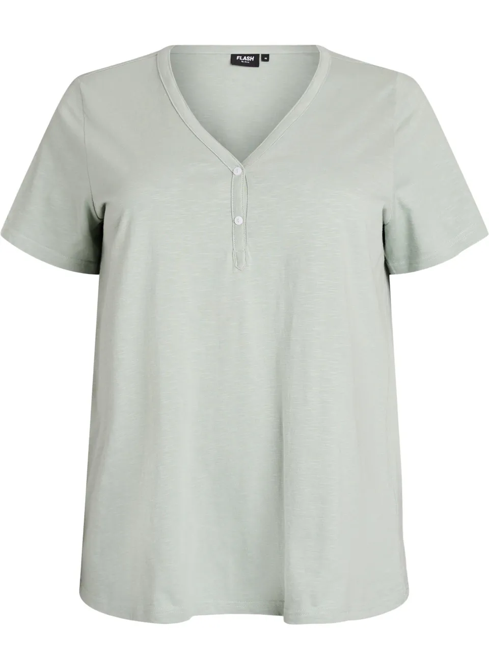 Flash by Zizzi T-Shirt V-Ausschnitt Green Milieu 42-48