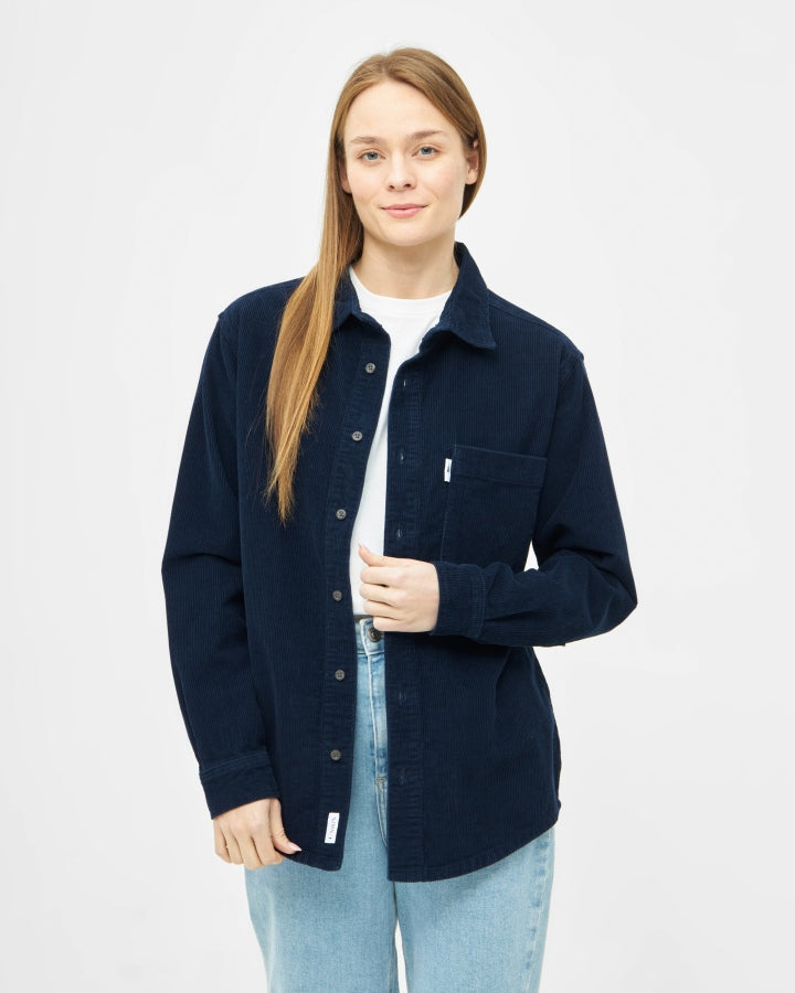 NIKIN TreePlanter Overshirt Corduroy Überhemd Dark Navy Bio