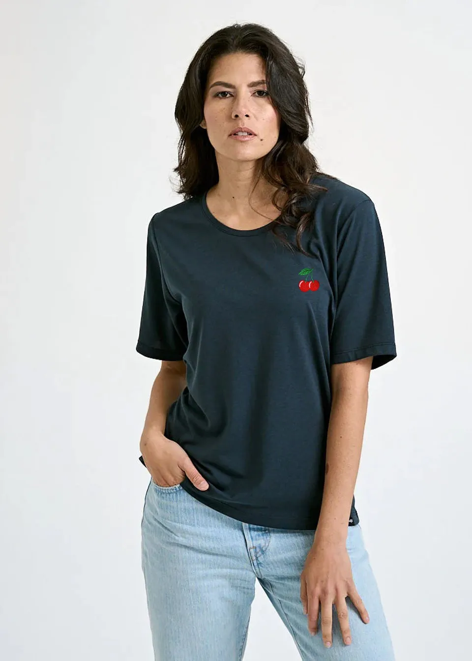 Wijld Tilda Wijld Cherry Damen T-Shirt Basic