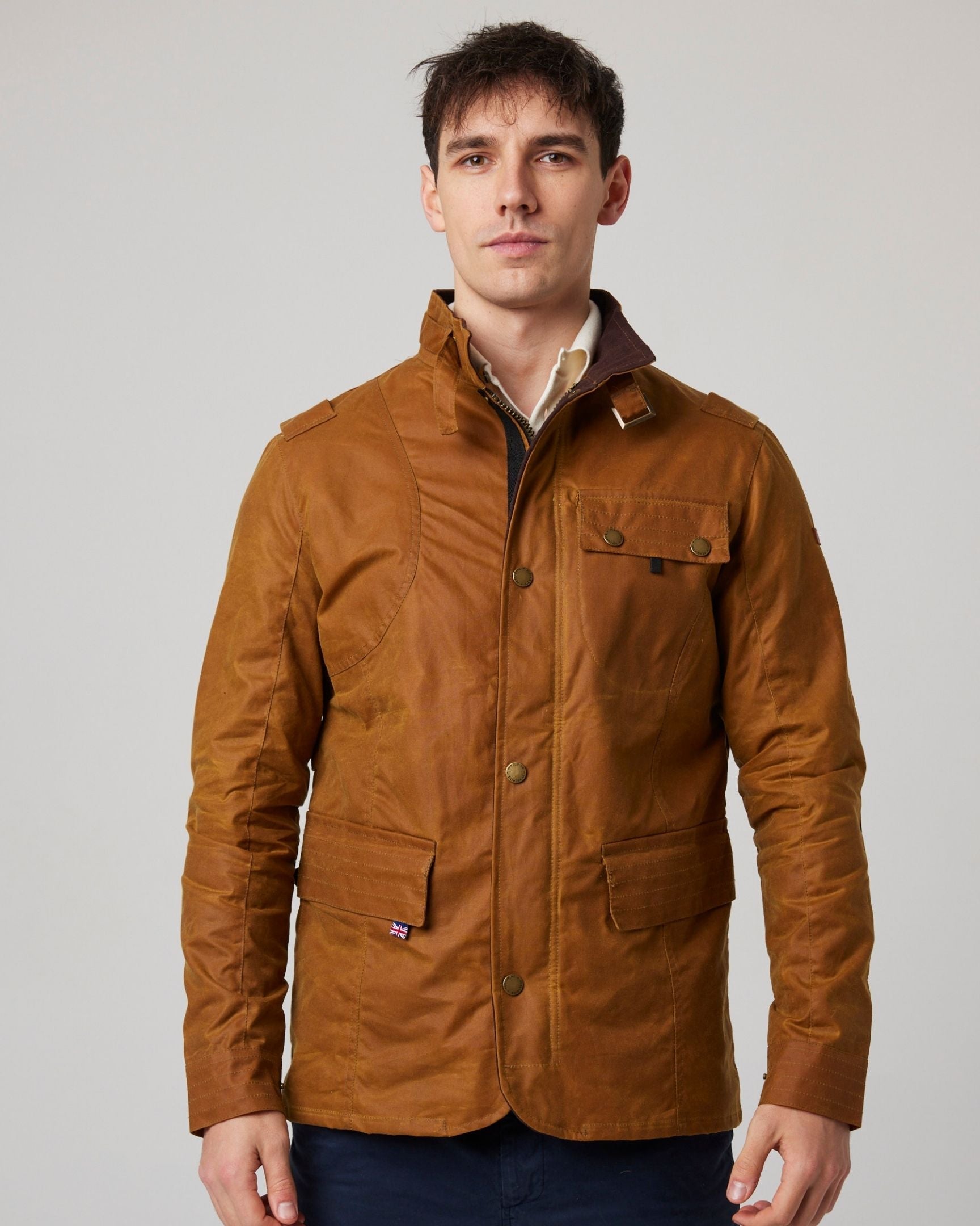 Peregrine Bexley Jacket Wachsjacke Brown Herren