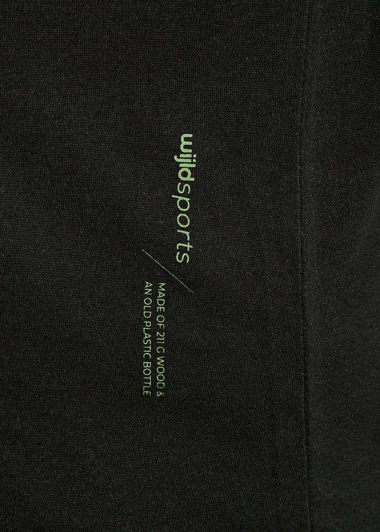 Wijld Peter Sport Tank Top Herren Schwarz Grün Lyocell