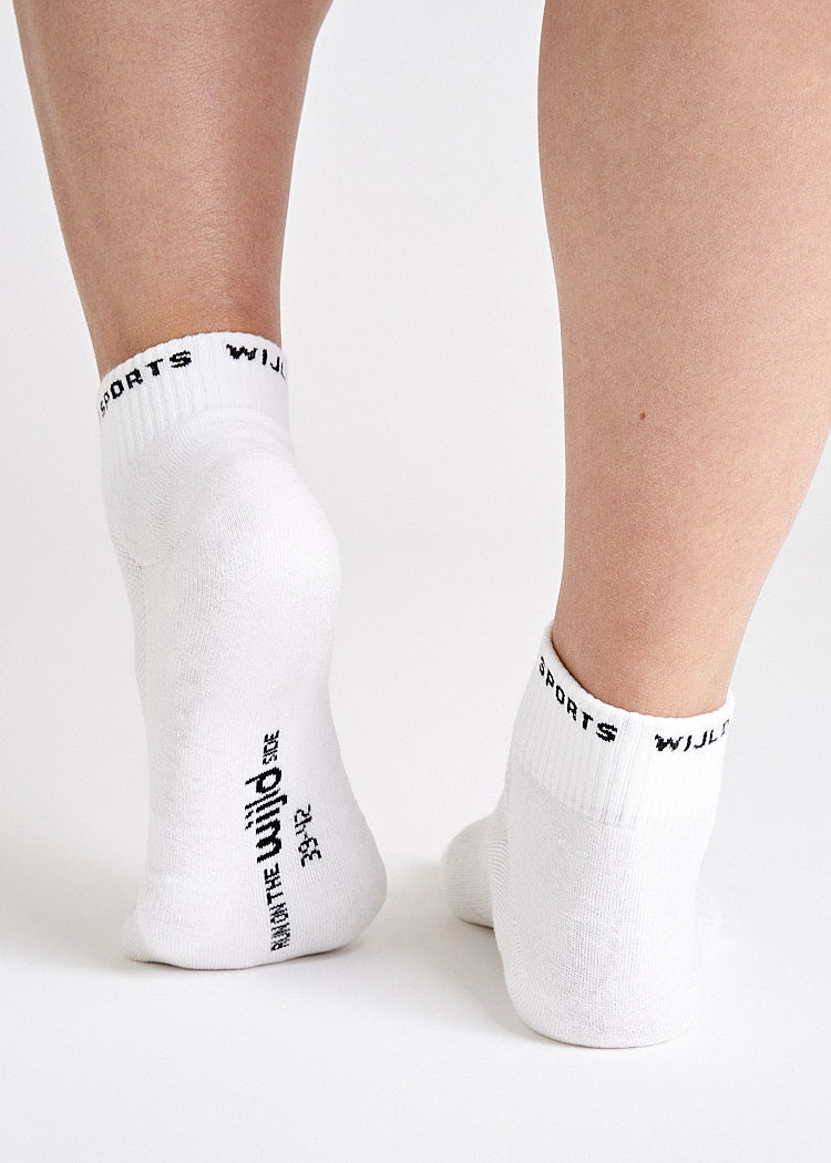 Wijld Socks Woodsocks Sportsocken Halbhoch Bright White
