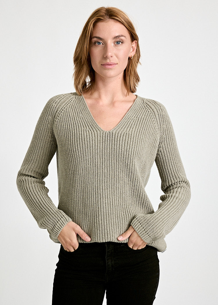 Wijld Mina Strickpullover Damen Sage Bio-Baumwolle