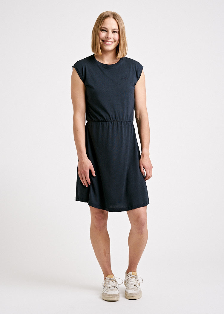 Wijld Carbon Damen Kleid Ärmellos Sommer Lyocell
