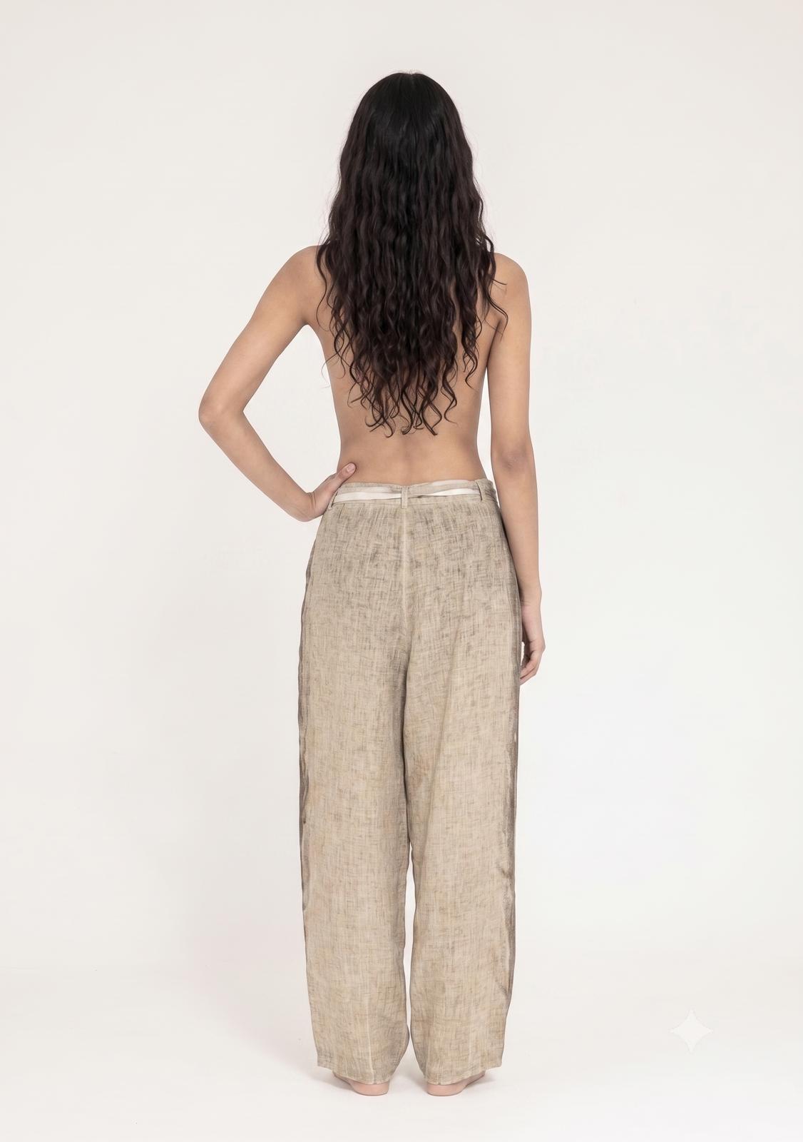 Sanctamuerte Pantaloni Over Hose Leinen Degradé