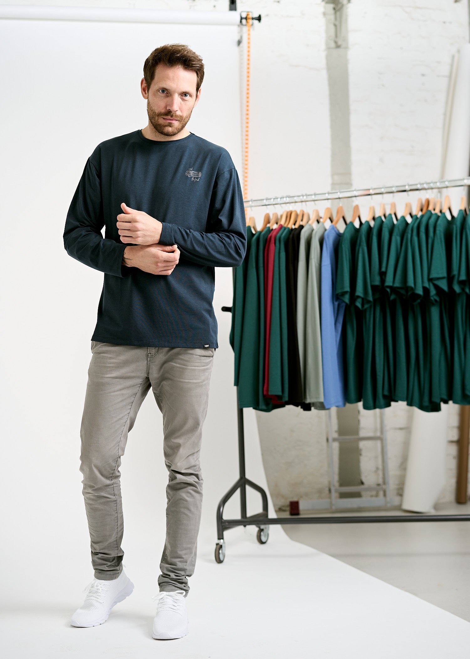 Wijld Chris Longsleeve Herren Holz Overcut Locker