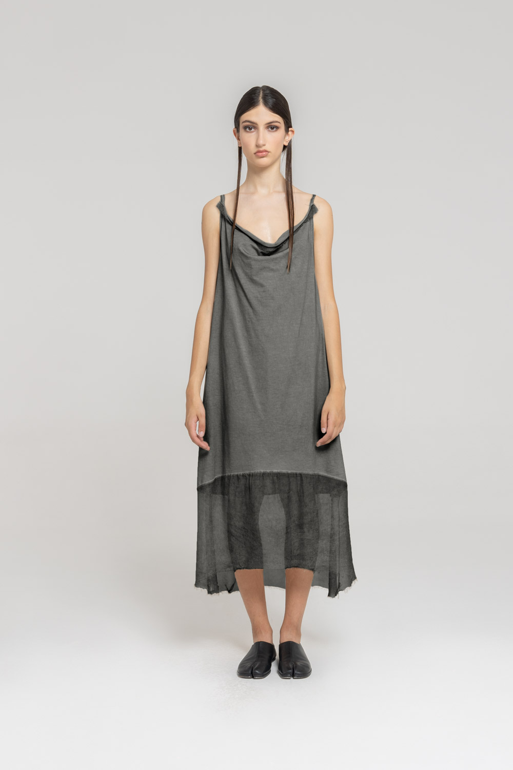 Sanctamuerte Abiti Abito Lungo Jersey Maxikleid Baumwolle