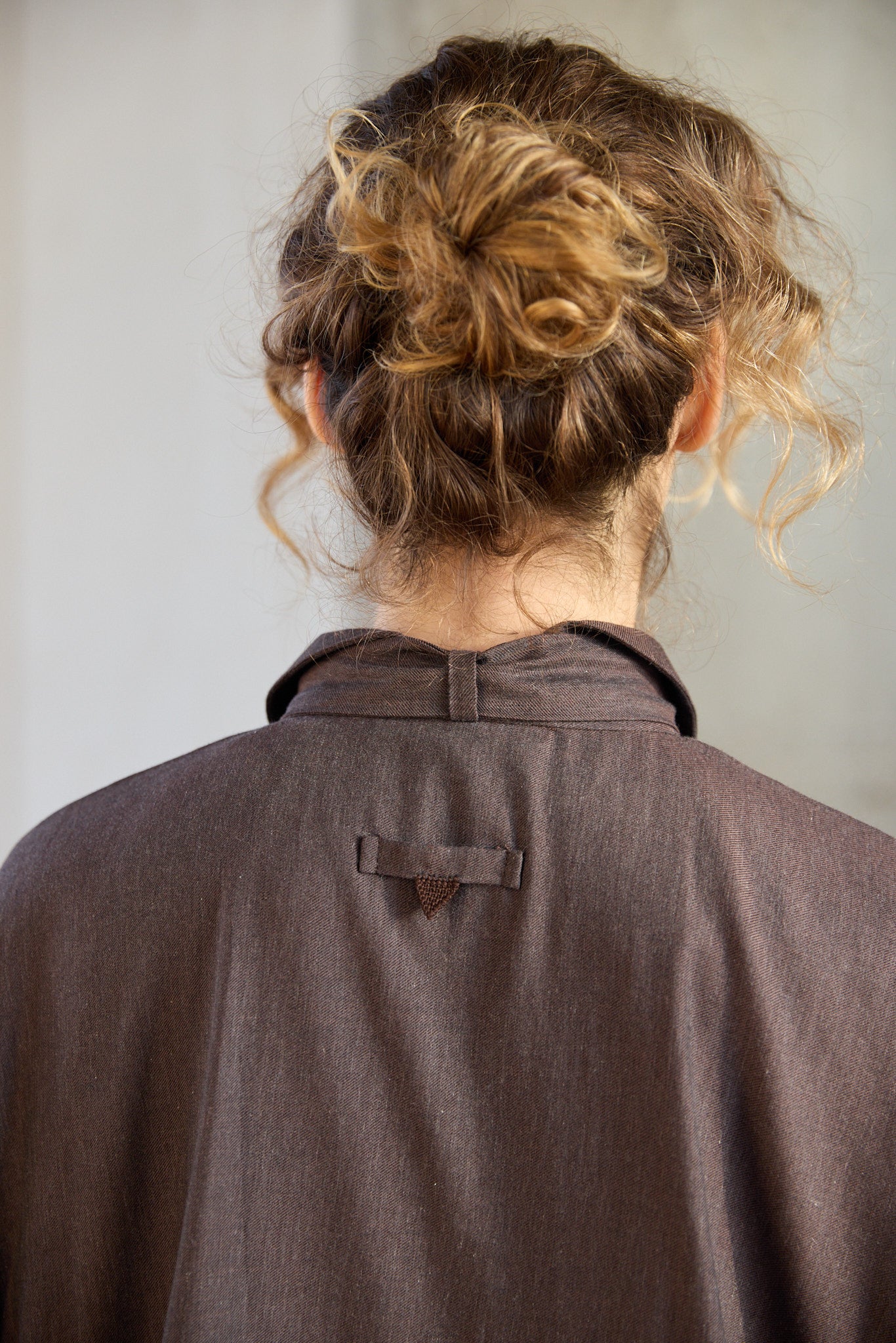 Christiane Strobel ROMY Hemdbluse Baumwolle Kaschmir Mocha Brown