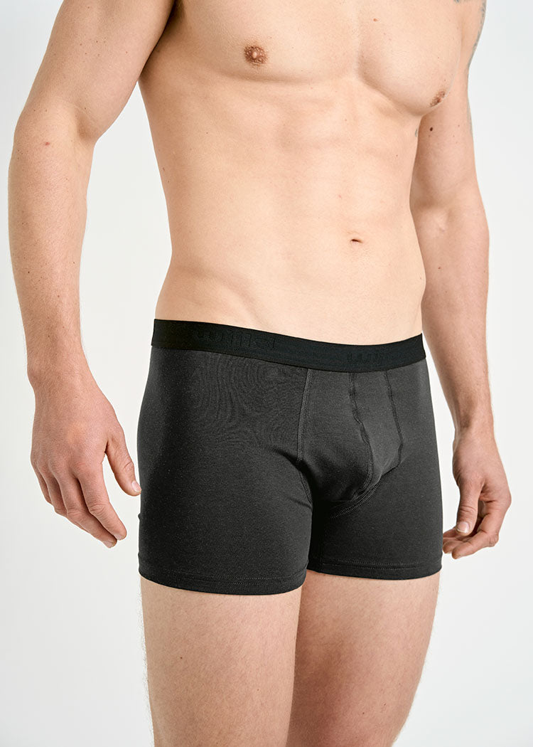 Wijld Manny Boxershorts Herren Anthrazit Holz