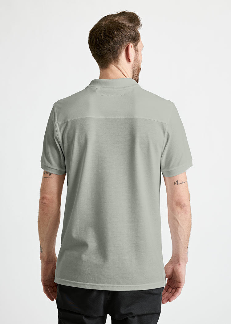 Wijld Paul Agave Green Herren Polo-Shirt Grün Regular