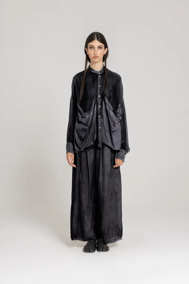 Sanctamuerte Camicie Coreana Hemdbluse Viskose Seide